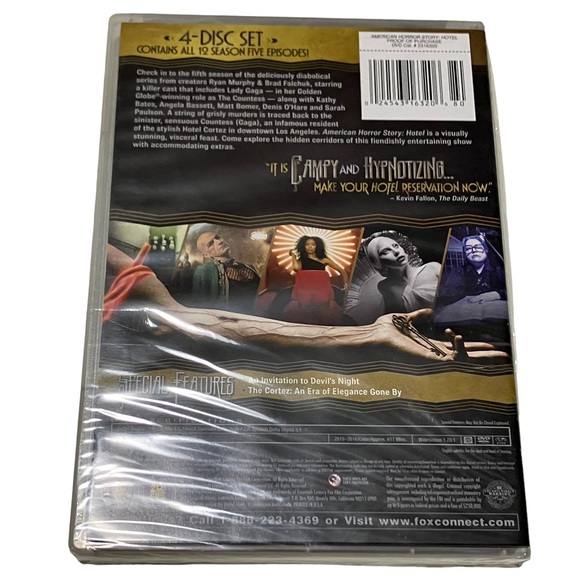 NEW American Horror Story Hotel Complete Fifth Season 4 DVD Disc Set - Picture 2 of 2